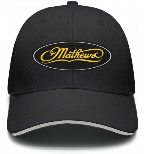 Baseball Caps Unisex Dad Cap Trucker-Mathews-Archery-Hat Casual Breathable Baseball Snapback - Black-138 - CE18Q9W9KHG $8.71