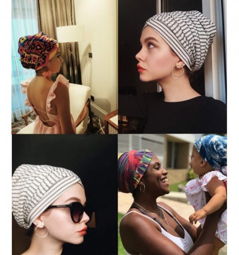 Headbands Easy Wearing African Head Wrap-Long Scarf Turban Shawl Hair Bohemian Headwrap - Colour19 - C018U0AL6ZC $11.45