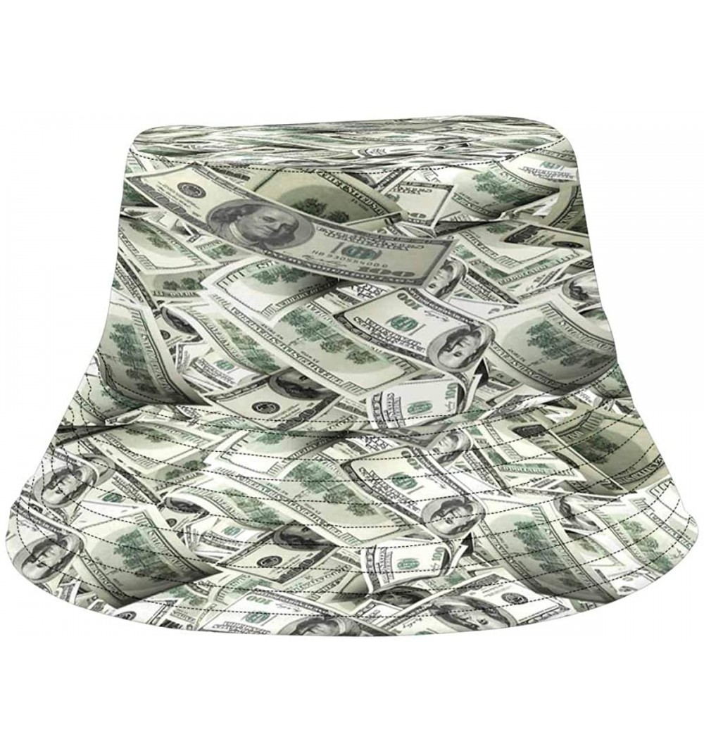 Bucket Hats Dollars Currency Money Bucket Hat Boonie Sun Hats - C518NOGGXCA $16.77