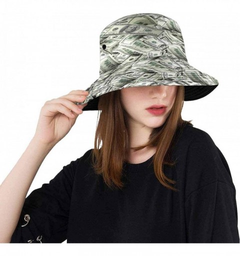 Bucket Hats Dollars Currency Money Bucket Hat Boonie Sun Hats - C518NOGGXCA $16.77