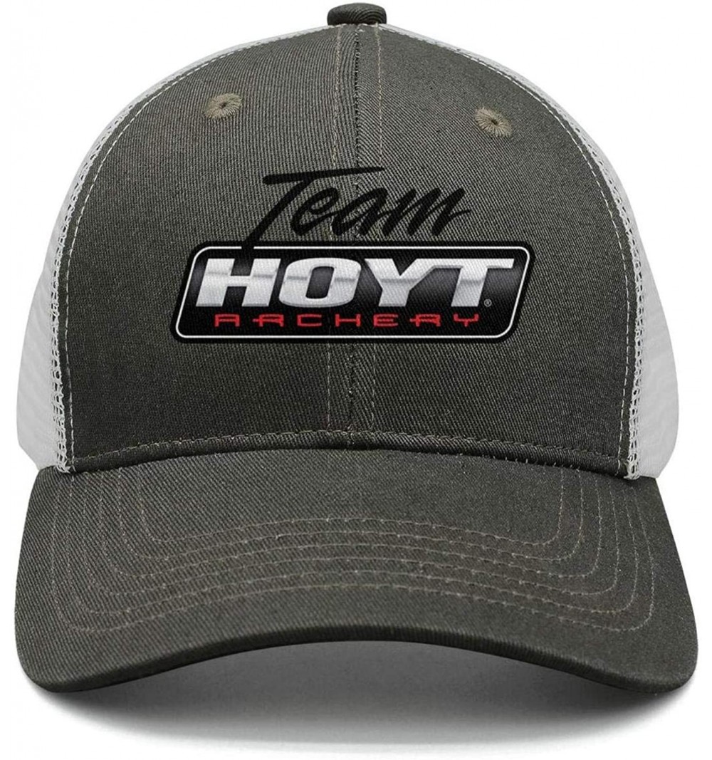 Baseball Caps Hoyt-Team-Archery-Logo- Mens Womens Washed Baseball Cap Stylish Hip Hop Hat Rugged - Hoyt Team Archery-47 - CG1...