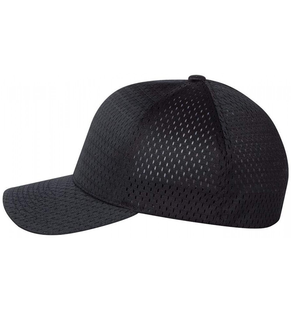 Baseball Caps Athletic Mesh Cap - 6777 - Black - CC11H7OD24F $8.01