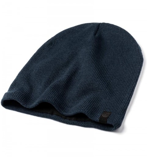 Skullies & Beanies Warm Beanie Hat Fleece Lined - Slight Slouchy Style - Keep Your Head Warm and Cozy in Cold Weathers - Navy...
