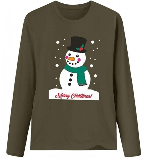 Newsboy Caps Womens Christmas Snowman Pullover - Ae - C618AE6NNXK $8.64