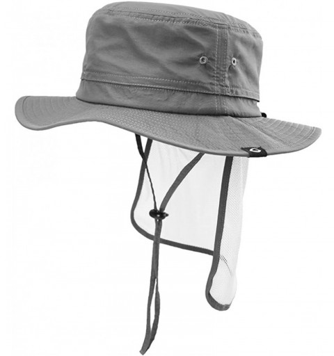 Sun Hats Unisex Outdoor UPF50+ Packable Boonie Hat w/Vented Crown&Lining Sunhat - 89025_darkgray - C4182E8I6ED $19.53