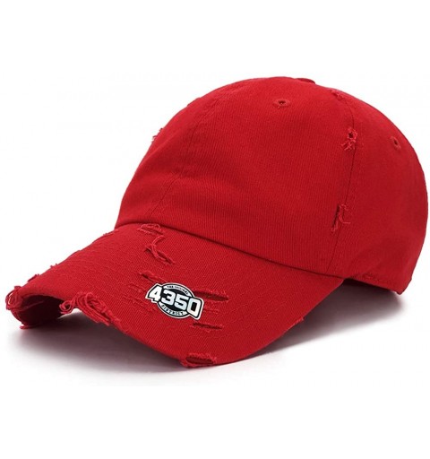 Baseball Caps Dad Hat Baseball Cap Adjustable Distressed Vintage Washed Polo Style Cotton Headwear - Red - C518WZGXW2N $13.66