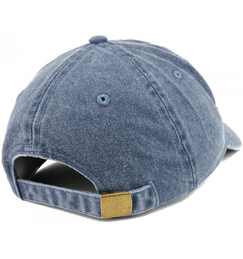 Baseball Caps Father of The Bride Embroidered Washed Cotton Adjustable Cap - Navy - CD12FM6FV9N $15.29
