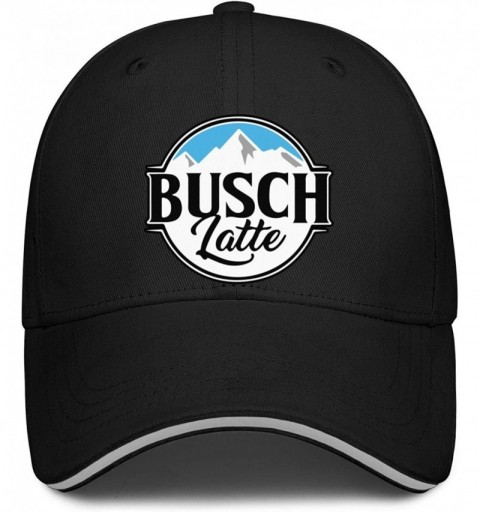 Baseball Caps Dad Busch-Light-Busch-Latte-Beer- Strapback Hat Fashion mesh Caps - Black - CF1945NNLIO $19.36