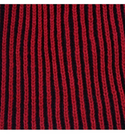 Skullies & Beanies Slouchy Winter Hats Knitted Beanie Caps Soft Warm Ski Hat with Fleece Inner - Red - CZ12NTRQHAJ $11.73