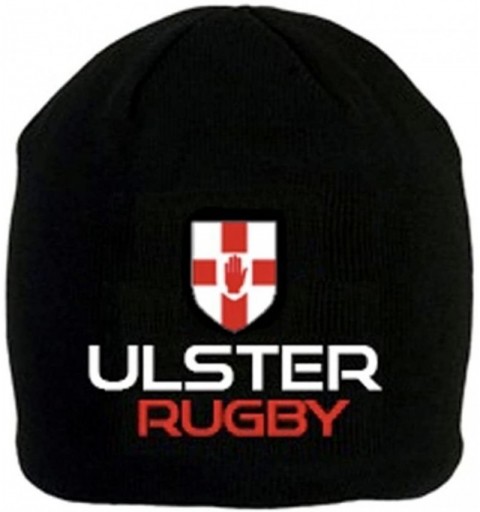 Baseball Caps Men's Ulster Rugby Hat/Beanie - Black - C81282RHFKH $17.41