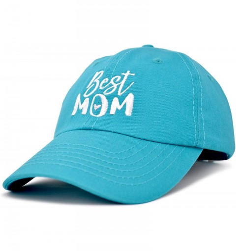 Baseball Caps Best Mom Baseball Cap Womens Dad Hats Adjustable Mothers Day Hat - Teal - C418D6RQWZ7 $8.81