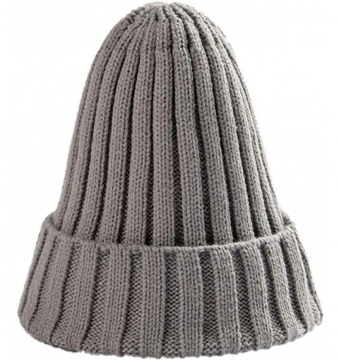 Skullies & Beanies Winter Knit Beanie Cap Ski Hat Casual Hats Warm Caps for Men Women - G - C918K7I34YQ $8.98