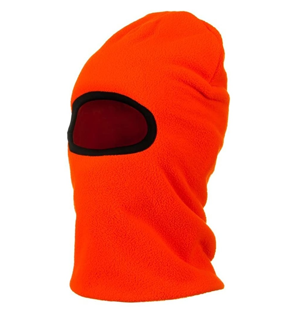 Balaclavas Heavyweight Fleece Face Mask - Blaze Orange - Orange - CB116MT69X7 $16.24