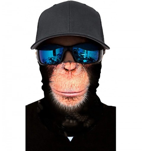 Balaclavas Bandana Face Mask Neck Gaiter- Cool Unisex Scarf Mask Tube Multifunctional Headwear- Buff Face Mask - C-monkey - C...