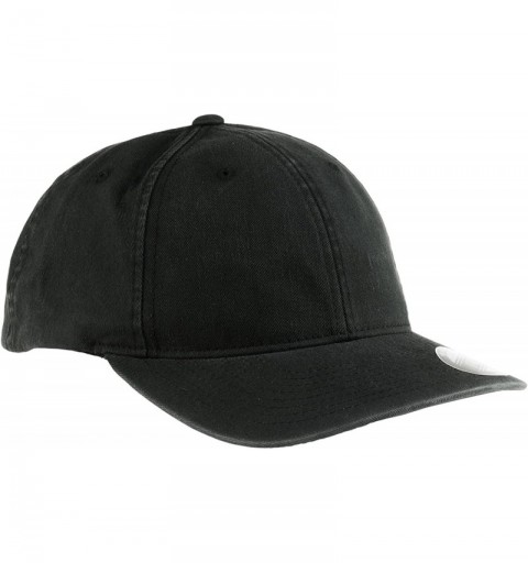 Baseball Caps Premium Garment Washed Twill Cap 6997 (XXL (7 3/8" - 8")- Black) - CC11EFVVCJZ $7.77