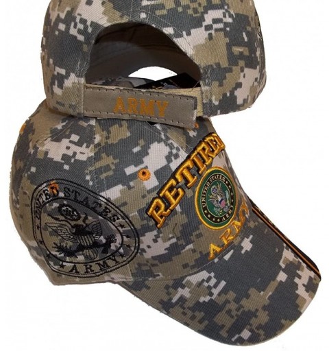 Baseball Caps Retired Army Camo w/ Seal Embroidered Baseball Cap Hat USA US Military Licensed - CV1272YNWUX $8.43