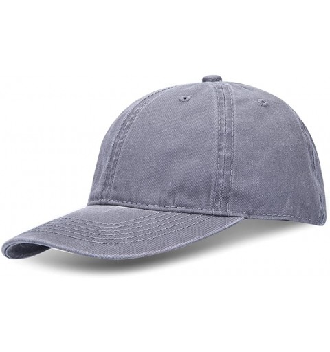 Baseball Caps Men Women Custom Text Embroidered Denim Hat Team Christmas Adjustable Snapback Baseball Caps - Retro Gray - CQ1...