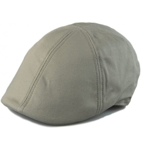 Newsboy Caps Mens 6pannel Duck Bill Curved Ivy Drivers Hat One Size(Elastic Band Closure) - Gray - CE12HN3UL6V $10.65