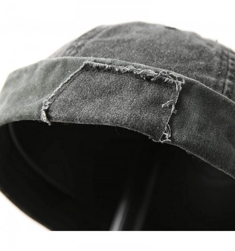 Skullies & Beanies Retro Rolled Cuff Skull Caps Brimless Beanie Hats for Men/Women - Dark Grey - CU18TU9OLTG $16.63