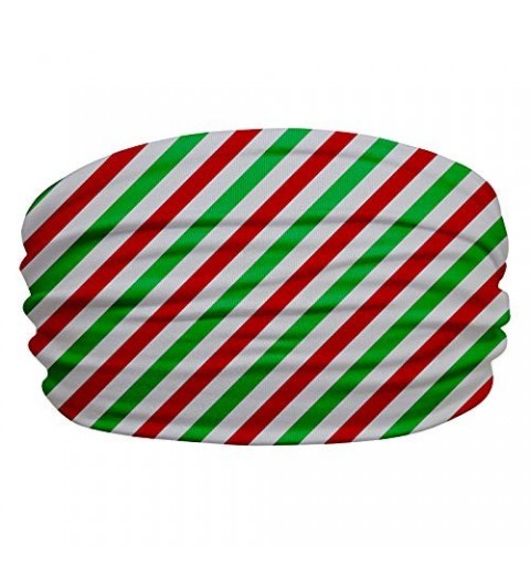Headbands Ultimate Sports Sweat Wicking Headband (Red and Green Striped Christmas Candy) - C11926YDQS6 $9.55