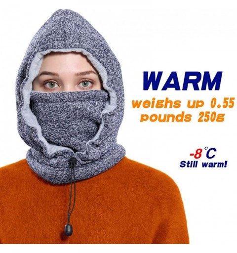 Balaclavas Women Balaclava Fleece Winter Warmer - Navyblue-white - CQ18IU8LSXM $23.26