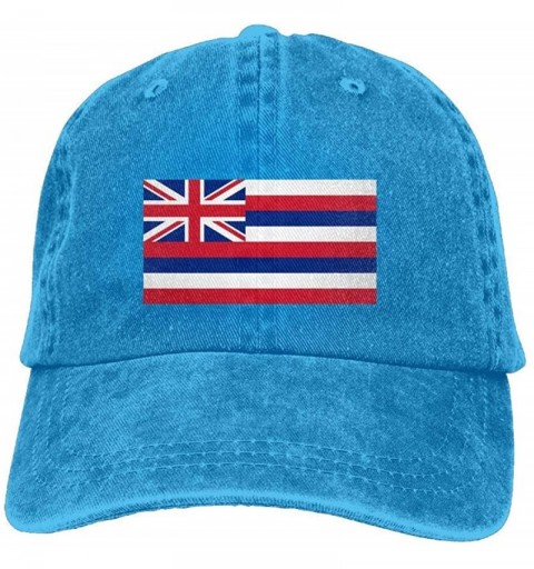 Baseball Caps Flag of Hawaii Adjustable Trucker Caps Unisex Sandwich Hats - CM18I7ZRKQG $20.94