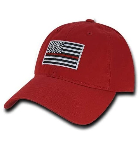 Baseball Caps Polo Style American Pride Flag Baseball Caps - Red Trl - CI12NADZLPJ $17.44