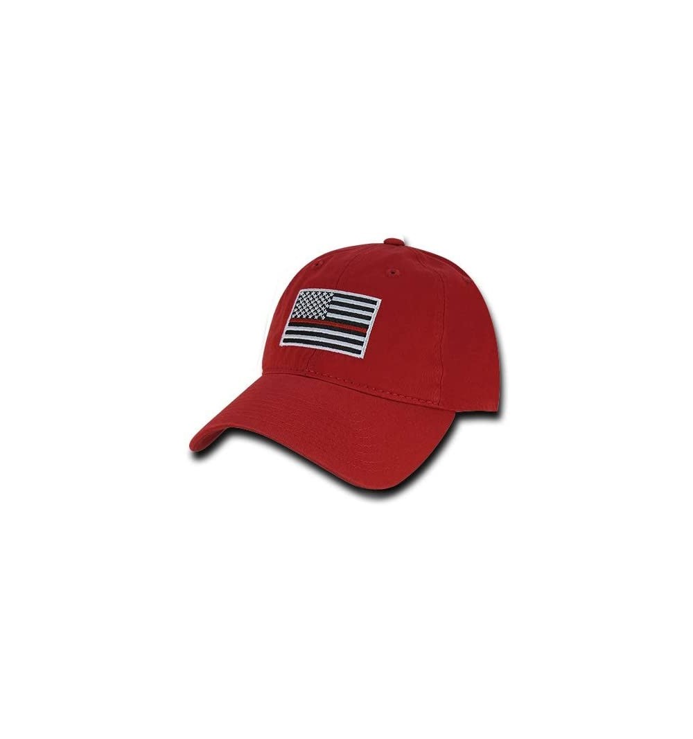Baseball Caps Polo Style American Pride Flag Baseball Caps - Red Trl - CI12NADZLPJ $17.44