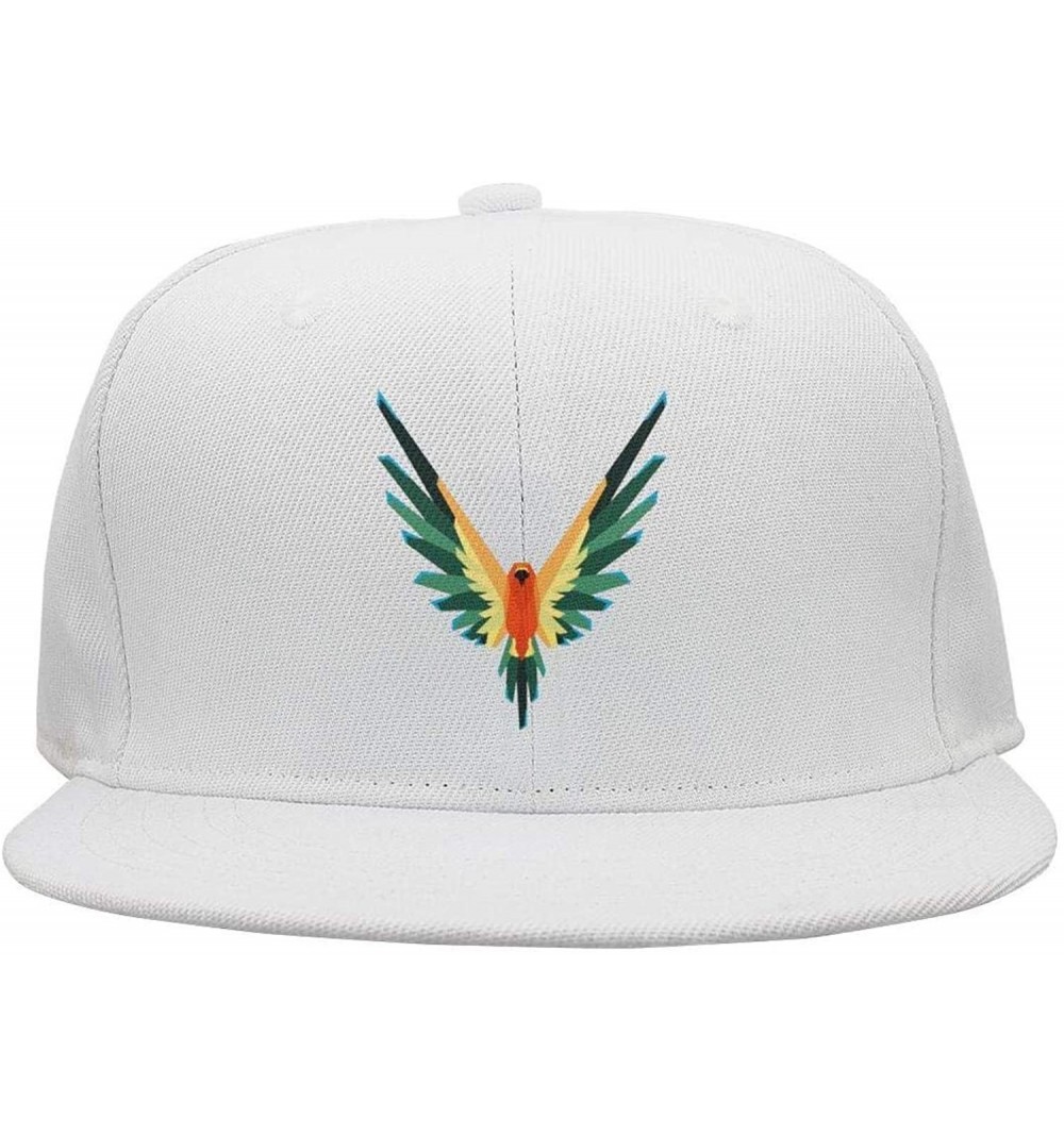 Baseball Caps Maverick Bird Logo Black Cap Hat One Size Snapback - 0logan Sun Conure-1 - C618LTG3W08 $18.98
