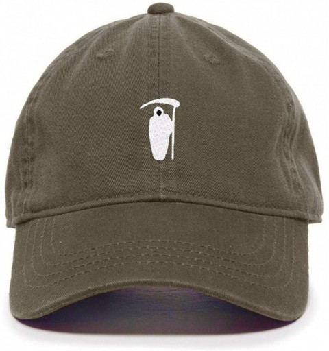 Baseball Caps Reaper Baseball Cap Embroidered Cotton Adjustable Dad Hat - Olive - CW197S7OU28 $13.07