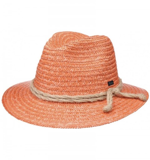 Cowboy Hats Tyrolean Straw Hat Women/Men - Made in Italy - Orange - CK18O9ADL8N $35.11