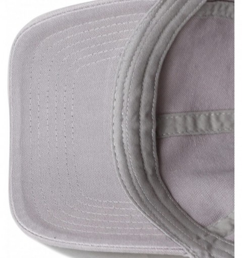 Baseball Caps 100% Cotton Canvas 6-Panel Low-Profile Adjustable Dad Baseball Cap - Grey - C7180DLOL2X $7.31