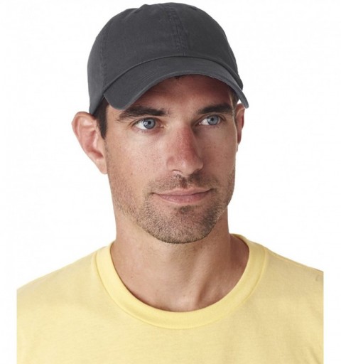 Baseball Caps Men's Classic Cut Washed Chino Unconstructed Twill Cap - Charcoal - C811F78ESD7 $15.62