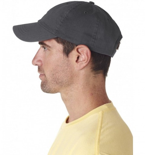 Baseball Caps Men's Classic Cut Washed Chino Unconstructed Twill Cap - Charcoal - C811F78ESD7 $7.71
