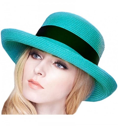 Sun Hats Elegant Summer UV Sun Hat Beach Sun Straw Hats for Women Brown - CW18IS0K2KW $31.69