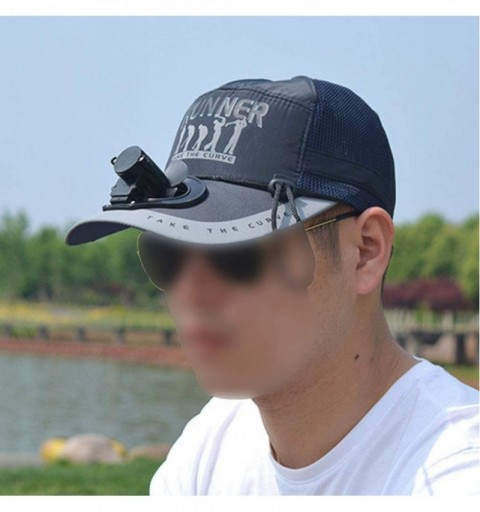 Sun Hats Unisex Electric Fan Sunhats Cooling USB Charge Fishing Sunshade Caps with Letters Ins Hot Novel Summer Hats - C118OT...