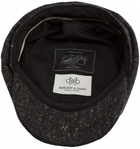 Newsboy Caps 'Ardura' 100% Wool Donegal Tweed 8 Panel Button Top Cap - CM186RGEWC2 $46.18
