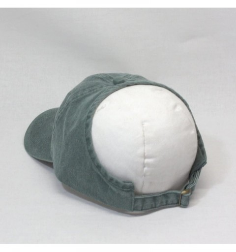 Baseball Caps Ponytail Open Back Washed Cotton Adjustable Baseball Cap - Green - C8184ZM66OI $9.51