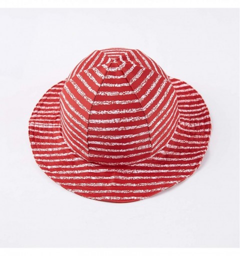 Sun Hats Baby Girls UV Sun Cap UPF 50+ Sun Protection Bucket Hat 3-6Y - Red17 - CR18A8EH7UR $15.42