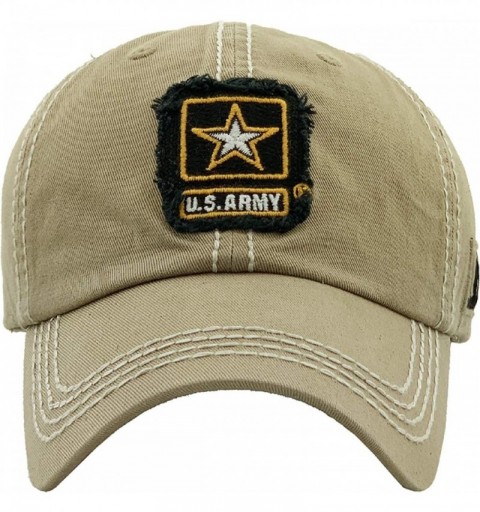 Baseball Caps US Army Official Licensed Premium Quality Only Vintage Distressed Hat Veteran Military Star Baseball Cap - CK18...