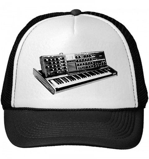 Baseball Caps Funny Moog Minimoog Voyager XL Synthesizer Trucker Hat Black - C012ISM72EP $16.54