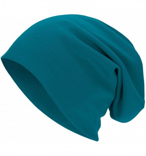 Skullies & Beanies Unisex Comfy Cotton Beanies Soft Sleep Cap for Hairloss Cancer Chemo - 4 Pack E - CL18U8WWU9I $14.99
