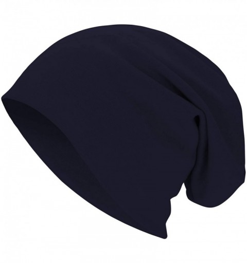Skullies & Beanies Unisex Comfy Cotton Beanies Soft Sleep Cap for Hairloss Cancer Chemo - 4 Pack E - CL18U8WWU9I $14.99