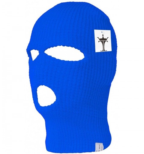 Balaclavas 3 Hole Ski Face Mask Balaclava - Royal - C3111I4H2Y1 $12.11