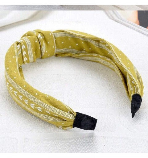 Headbands Sweatband Lightweight Headbands - Yellow-2 - C718KWTDU2X $8.82