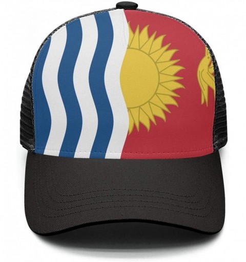 Baseball Caps Snapback Trucker Hats Kiribati Flag Unisex Adjustable Fashion Baseball Caps - Kiribati Flag - CI18S7L5RT7 $15.58