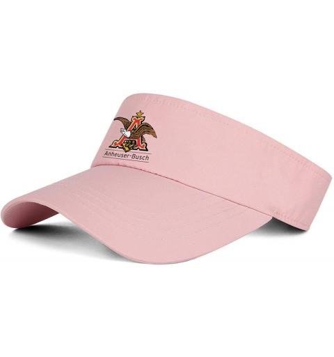 Visors Sports Visor Hats Michelob-Ultra- Men Women Sport Sun Visor One Size Adjustable Cap - Pink-25 - CX18WIMIIEY $17.99