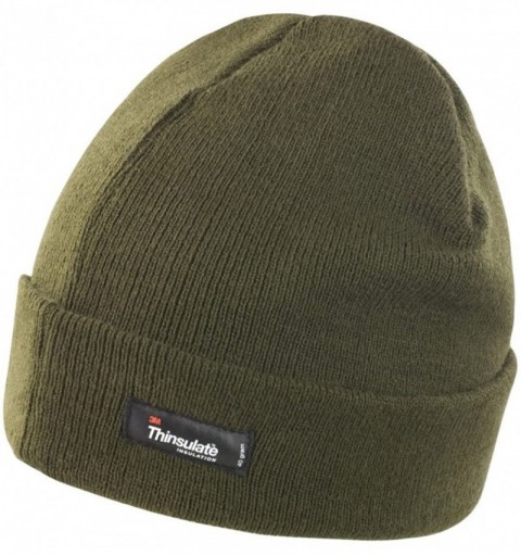 Skullies & Beanies Unisex Lightweight Thermal Winter Thinsulate Hat (3M 40g) - Navy Blue - CT11HCND94J $11.11