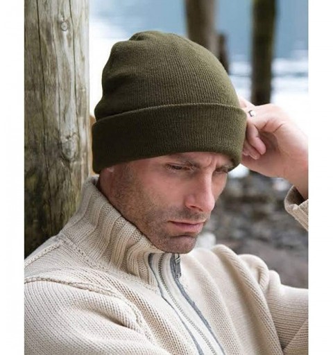 Skullies & Beanies Unisex Lightweight Thermal Winter Thinsulate Hat (3M 40g) - Navy Blue - CT11HCND94J $11.11