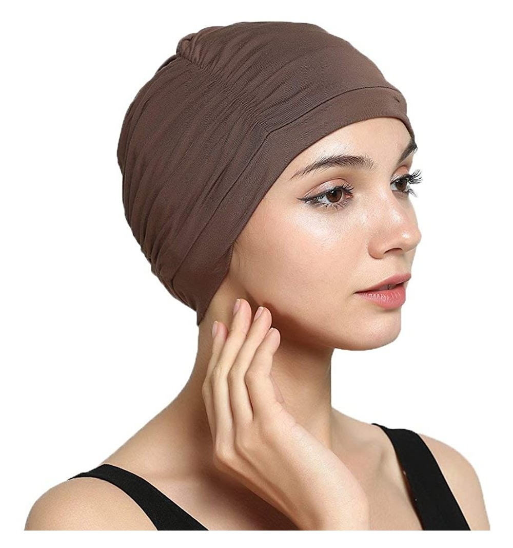 Skullies & Beanies Bamboo Fashion Chemo Cancer Beanie Hats for Woman Ladies Daily Use - Light Brown - CB182M6LMUY $14.40